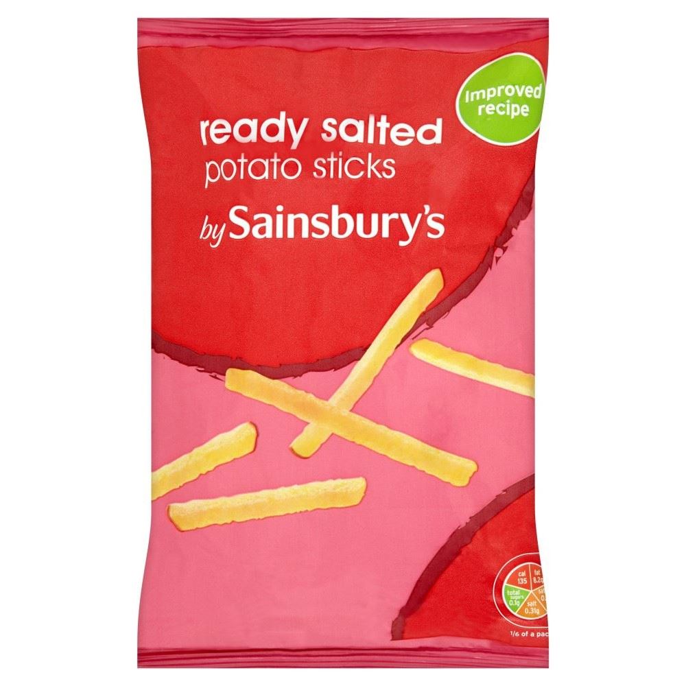 Sainsbury's Ready Salted Potato Sticks 150g eBay