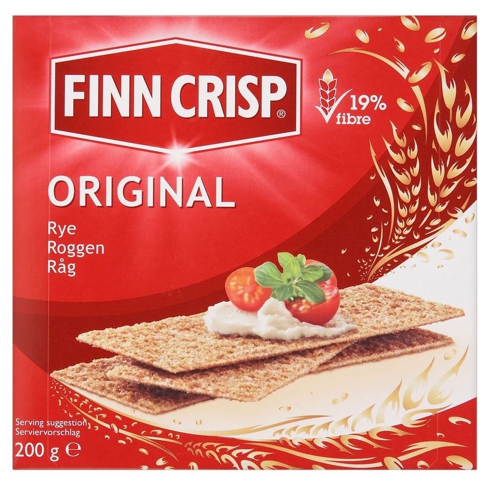 Finn Crisp Original Rye Thin Crispbread (200g) - Pack of 6 for sale