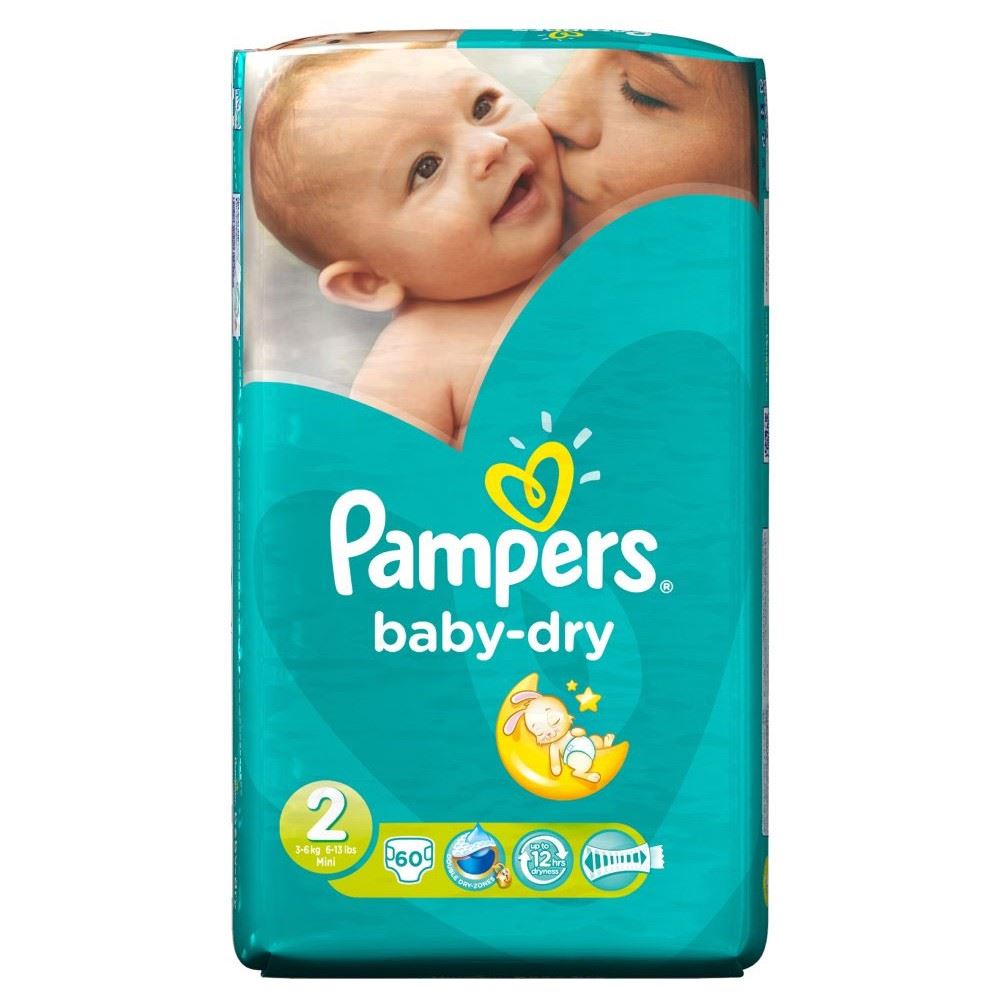 pampers baby dry size 2 mini 3 6kg 60 721865051647 ebay pampers baby dry size 2