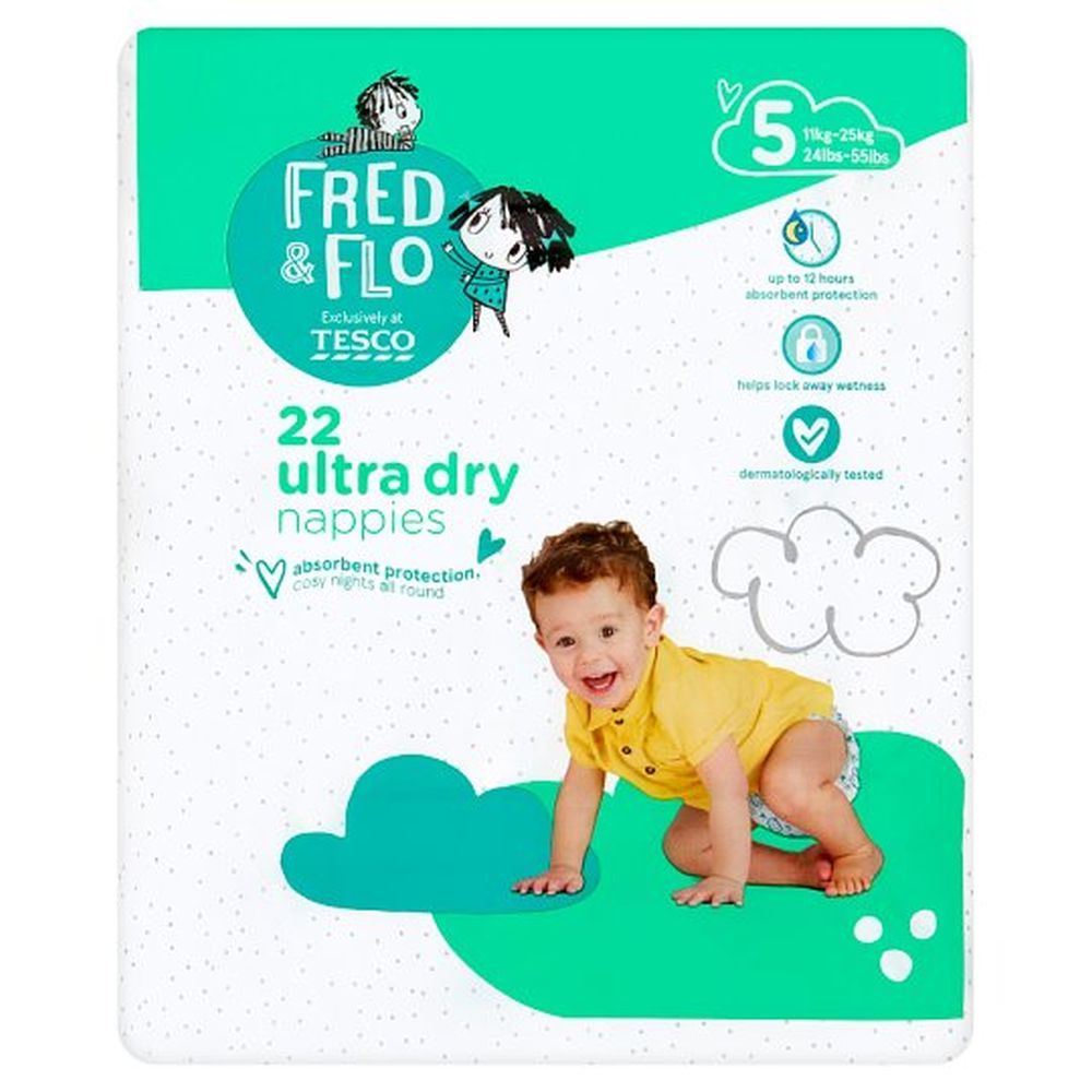 Baby Changing & Nappies Fred And Flo Ultradry Size 6 30 Pack Baby