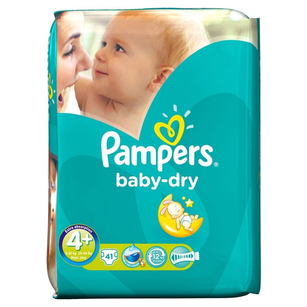 pampers baby dry size 4 maxi plus 9 20kg 41 721865050732 ebay pampers size 4
