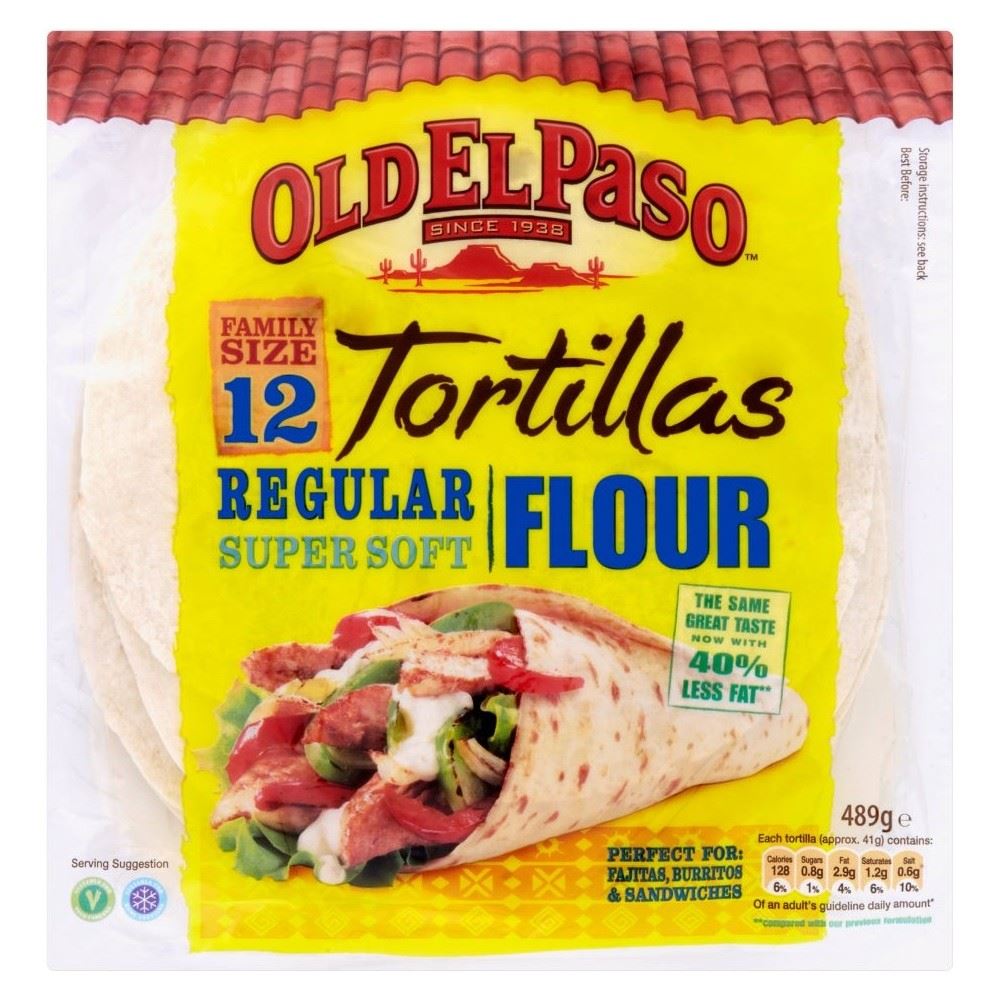 Old El Paso Soft Flour Tortillas (12 per pack) - Pack of 2 for sale