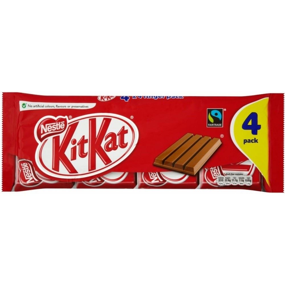 Nestle Fairtrade Kit Kat 4 Finger Bars (4x45g) eBay