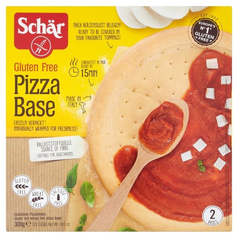 Schar Gluten Free Pizza Bases 300g (Pack of 4) for sale