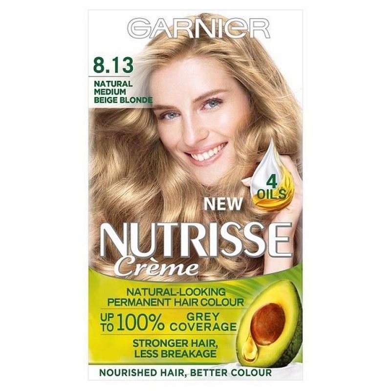 Garnier Nutrisse Permanent Hair Dye Medium Beige Blonde 8 13 Ebay