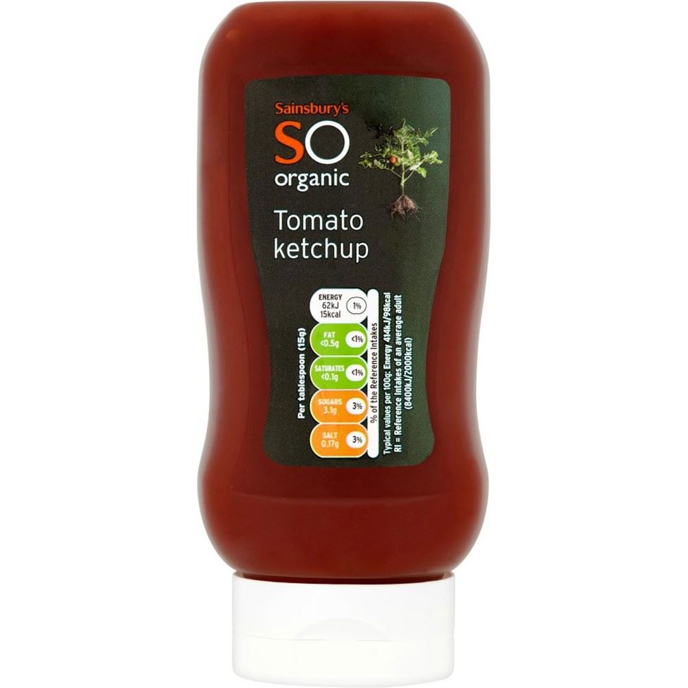 Sainsbury's Tomato Ketchup, SO Organic 460g eBay