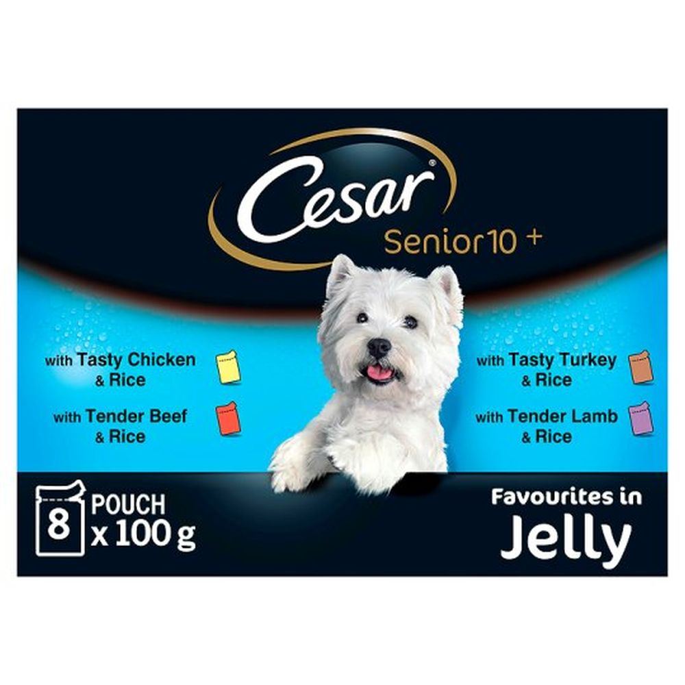 Cesar Fresh Jelly Senior Dog Food Pouches 8 X 100g 4008429074561 eBay