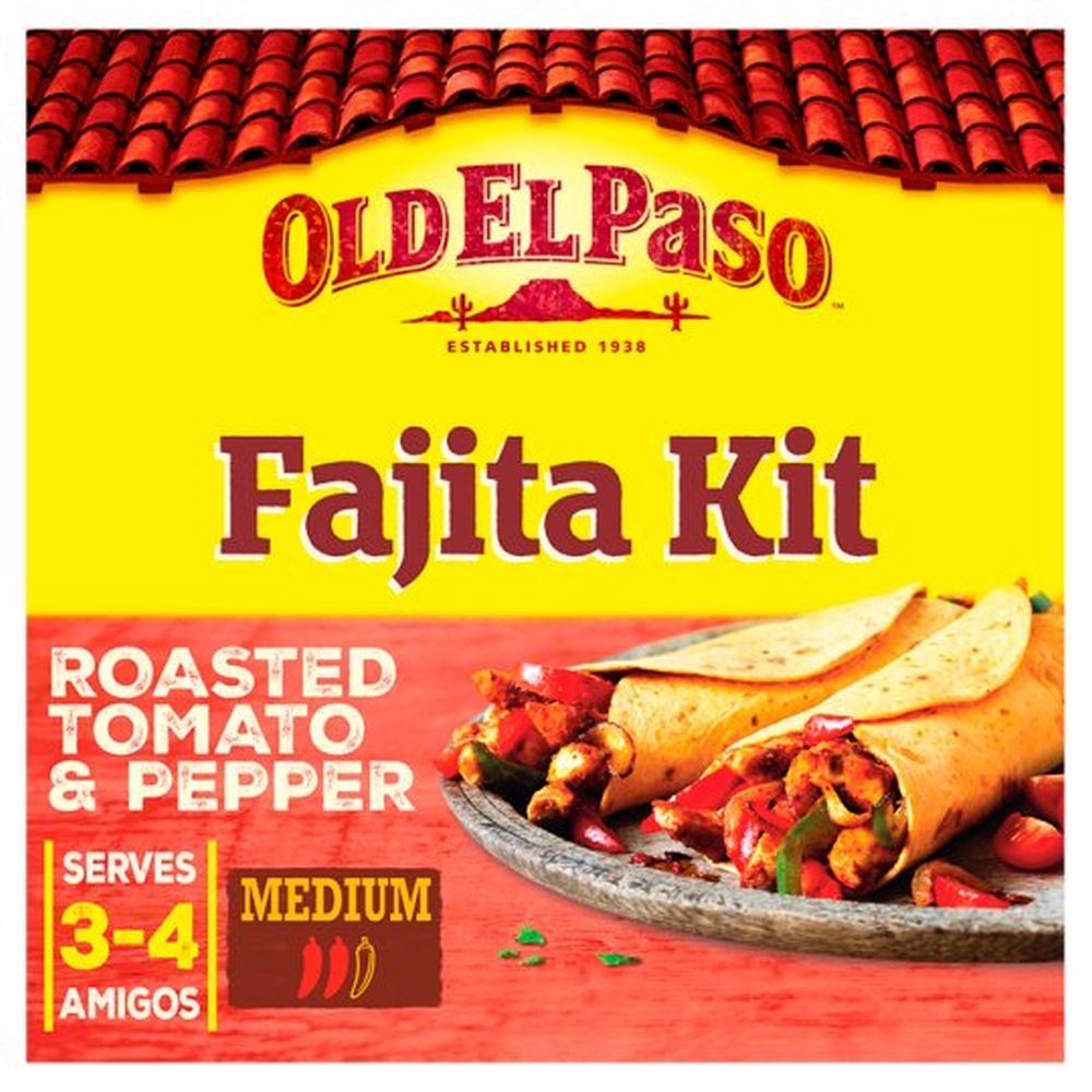 Old El Paso Tomato And Pepper Fajita Kit 505G for sale