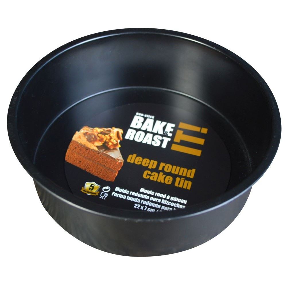 Bake & Roast It Non Stick Deep Round Cake Tin 23cm eBay