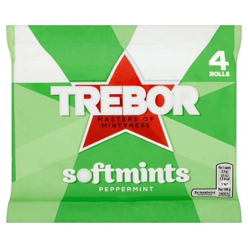 Trebor Peppermint Softmints Multipack 4 x 44g (Pack of 4) for sale
