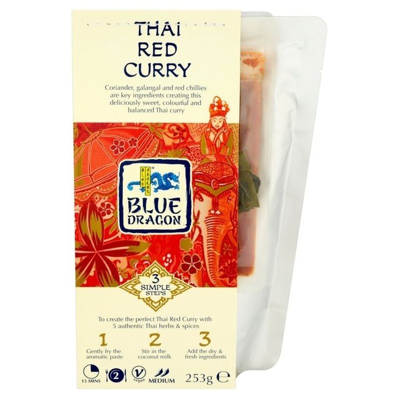 Blue Dragon Thai Red Curry Step Kit 253g Pack of UK