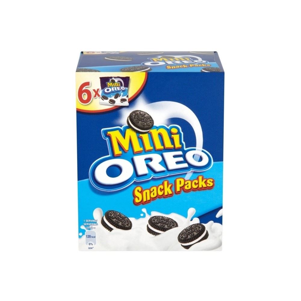 Oreo Mini Vanilla Snack Packs (6 per pack - 150g) for sale