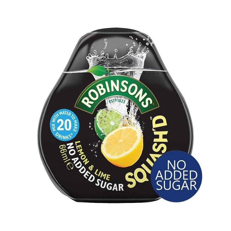 Robinsons Squash'd Lemon & Lime No Added Sugar 66ml 721866641786 eBay
