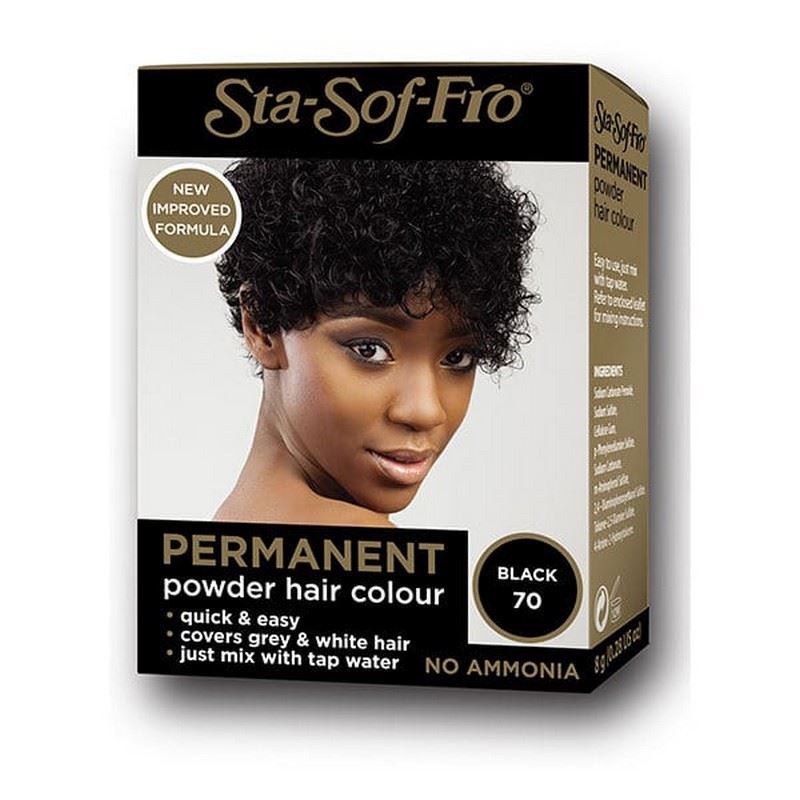 StaSofFro Permanent Hair Dye Powder Black eBay