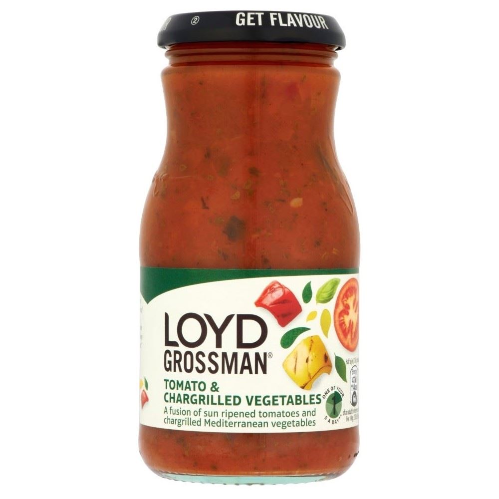Loyd Grossman Pasta Sauce - Tomato & Chargrilled Vegetables (350g) for sale