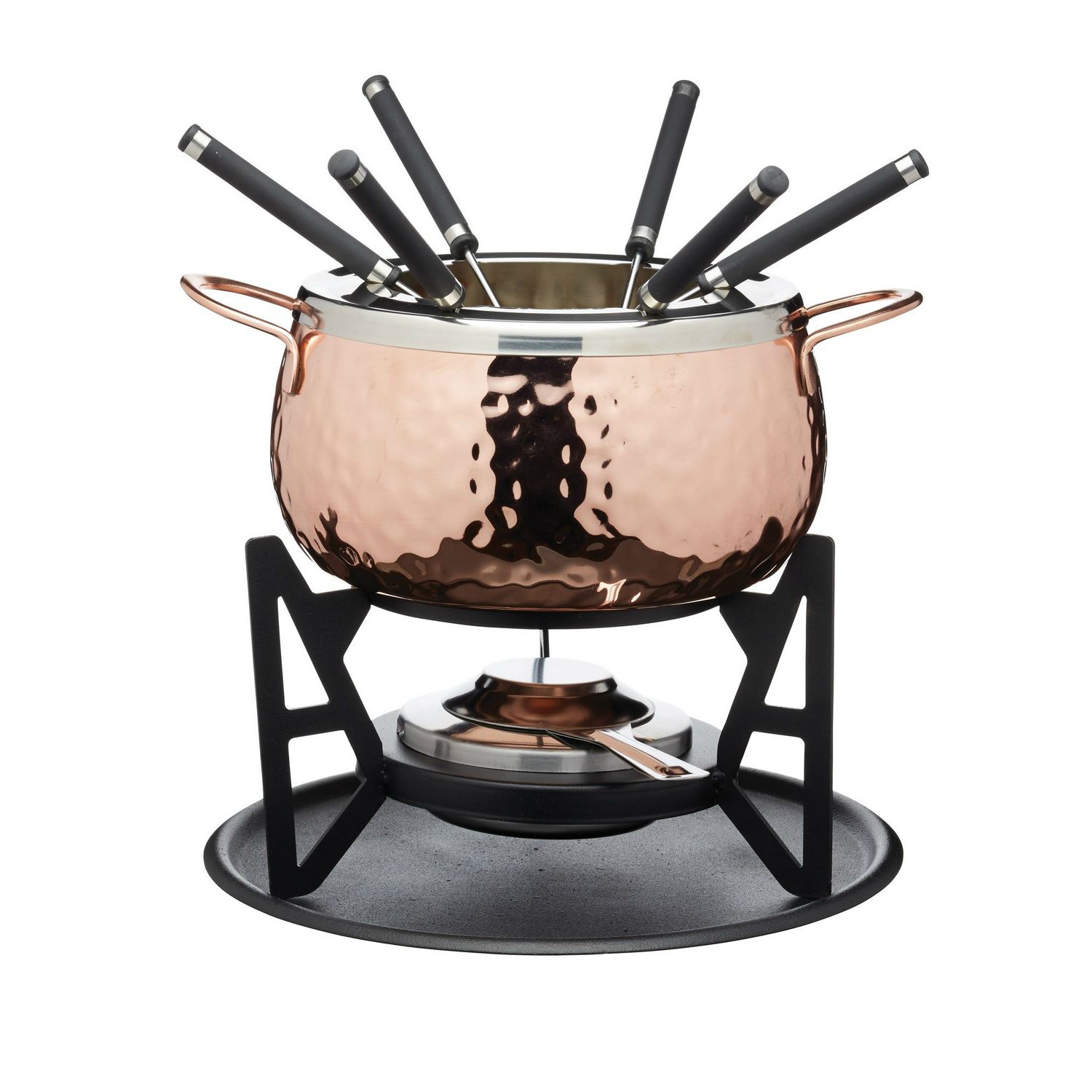 Fondue Set Copper Finish Gift Boxed eBay
