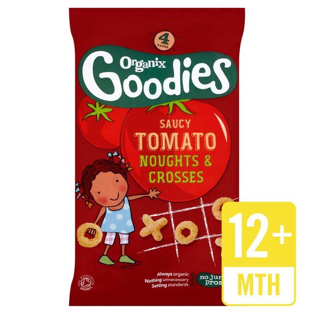 Organix Goodies Organic Saucy Tomato Noughts & Crosses 4 x 15g - Pack of 2 Organix Goodies Organic Saucy Tomato Noughts & Crosses 4 x 15g - Pack of 2 for sale