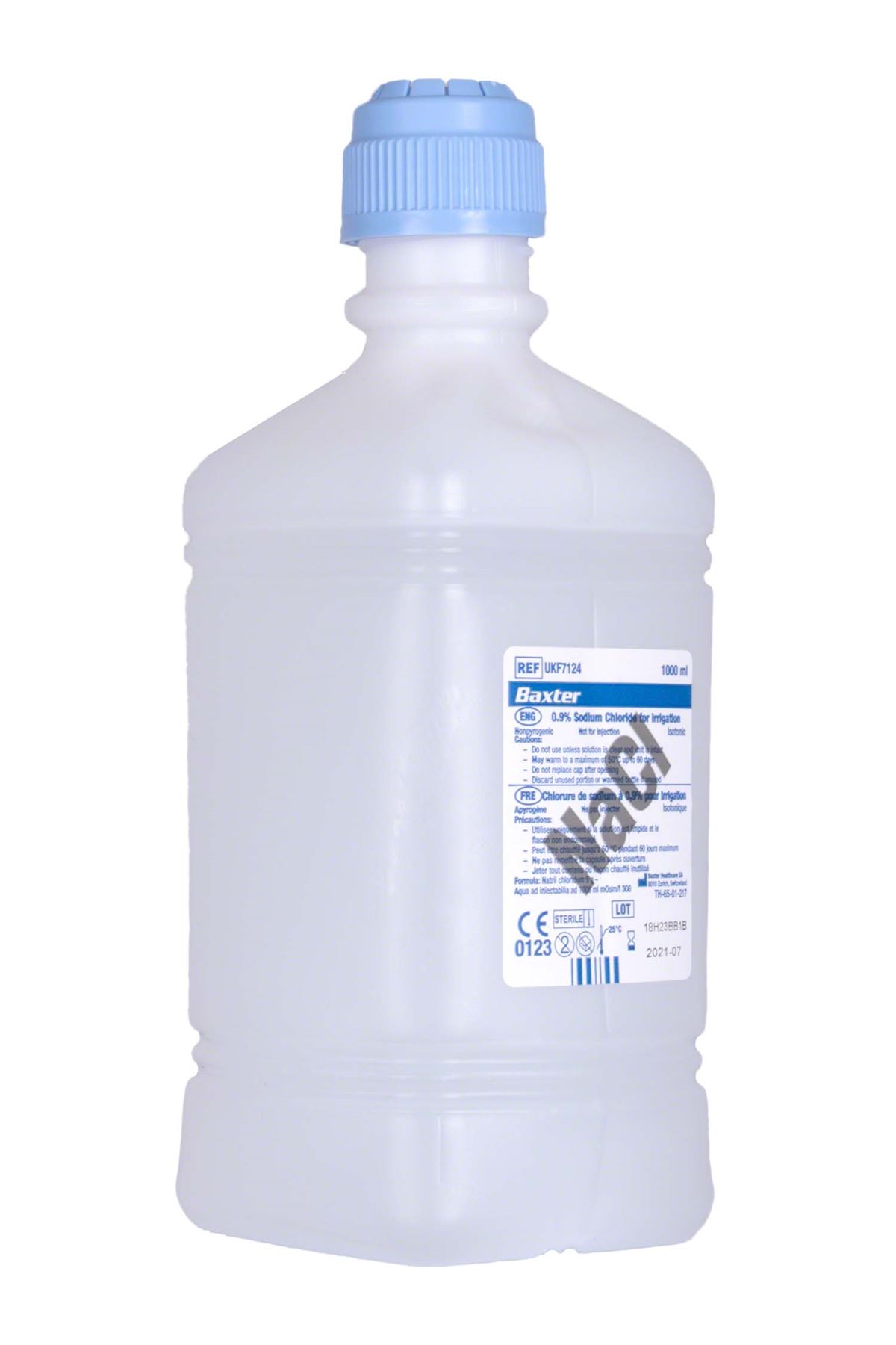 Baxter NaCl 0.9 Sodium Chloride (Saline) For Irrigation, One Litre