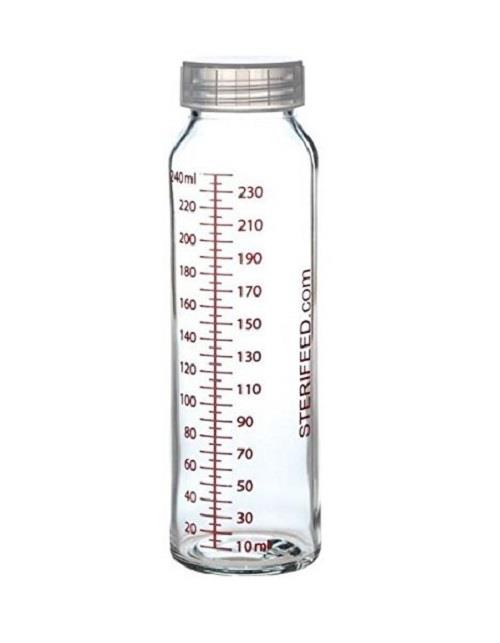 8 x Sterifeed Reusable Breast Milk Storage Bottles 130ml