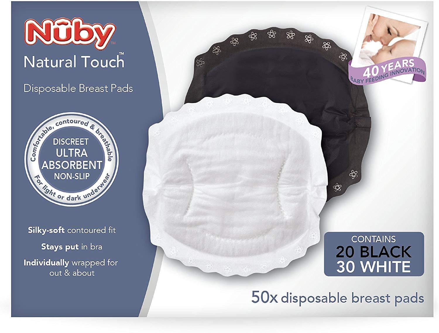 White Tommee Tippee 50 Disposable Breast Pads