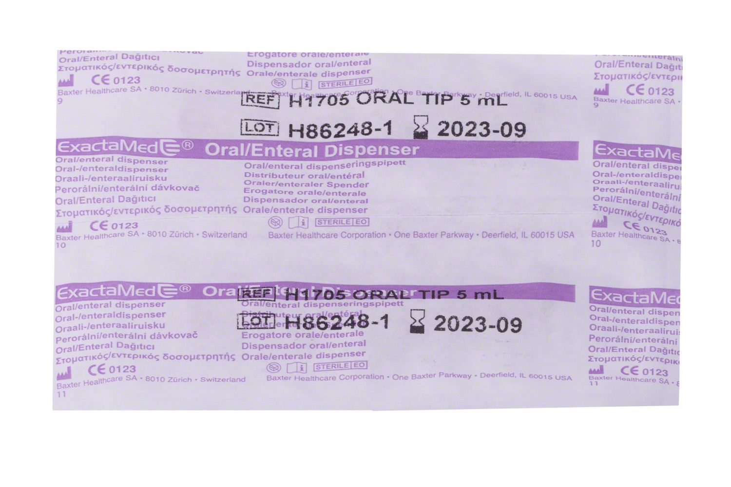 Baxa ExactaMed 5ml Oral Dose Syringe Purple Pack of 100 eBay