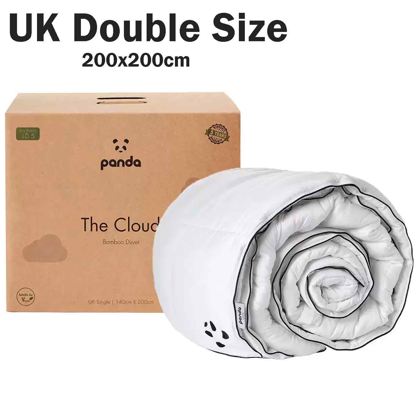 Piumino Panda The Cloud Bamboo 10,5 Tog Stagione UK Singolo Matrimoniale Super King Size - Foto 11 di 37