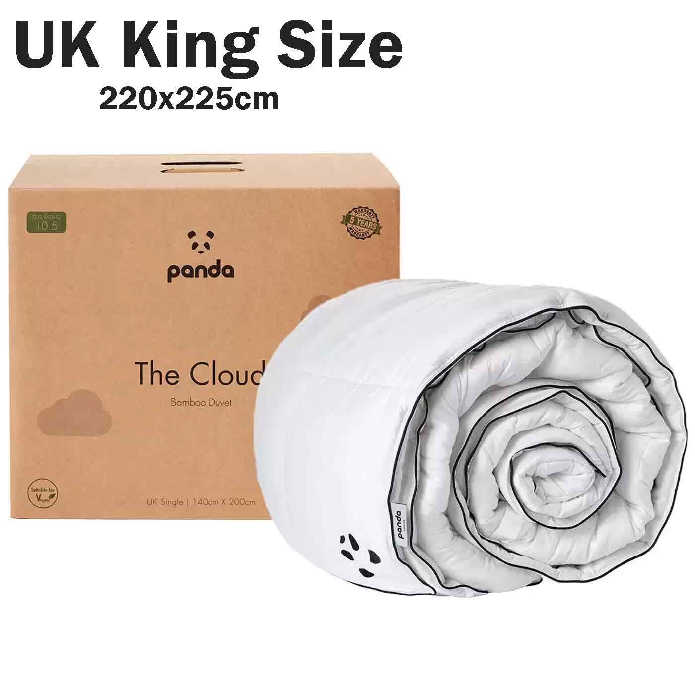 Piumino Panda The Cloud Bamboo 10,5 Tog Stagione UK Singolo Matrimoniale Super King Size - Foto 20 di 37