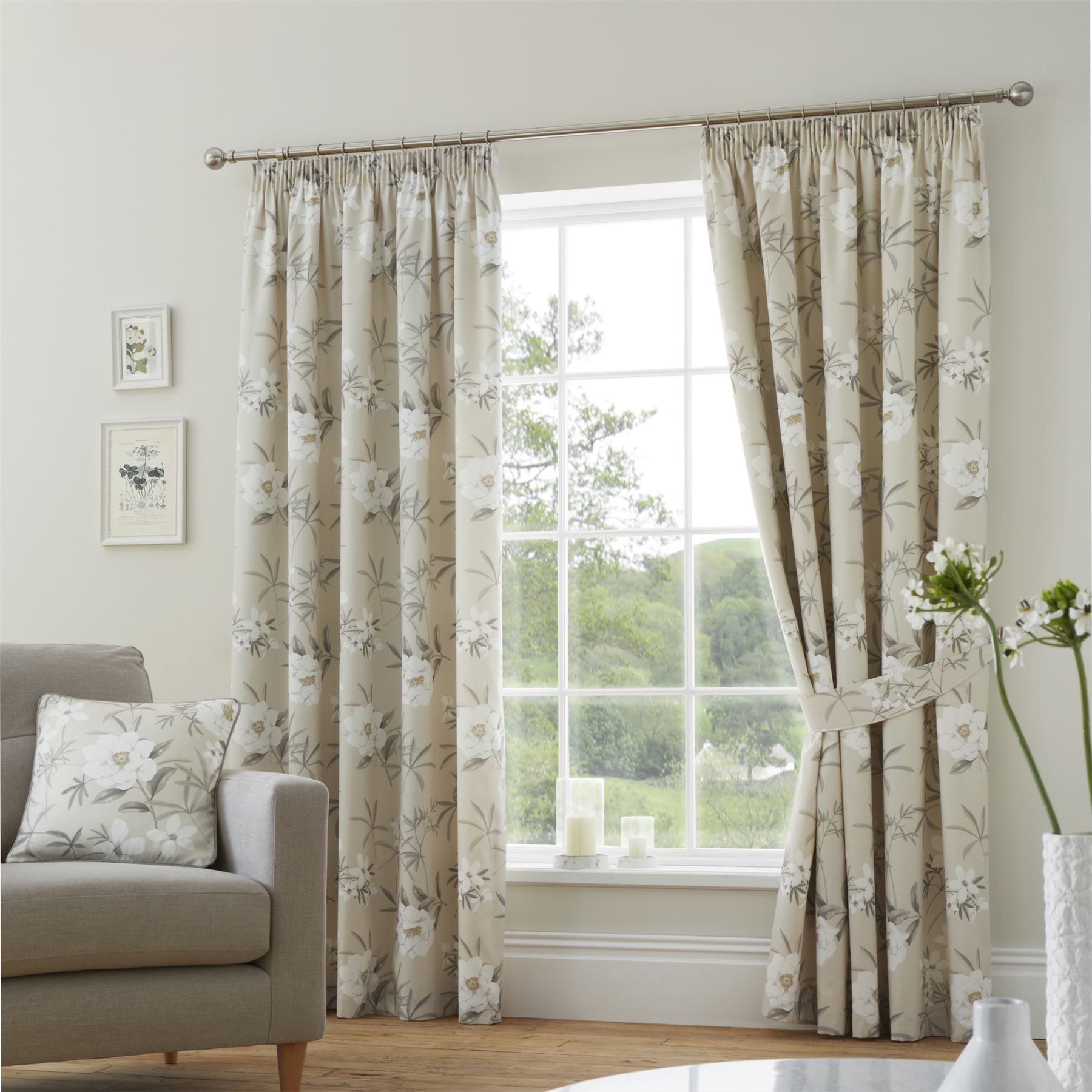Eve Bleistift Faltenvorhänge mit Krawatten 100 % Baumwolle von Dreams & Drapes Design - Bild 7 von 11