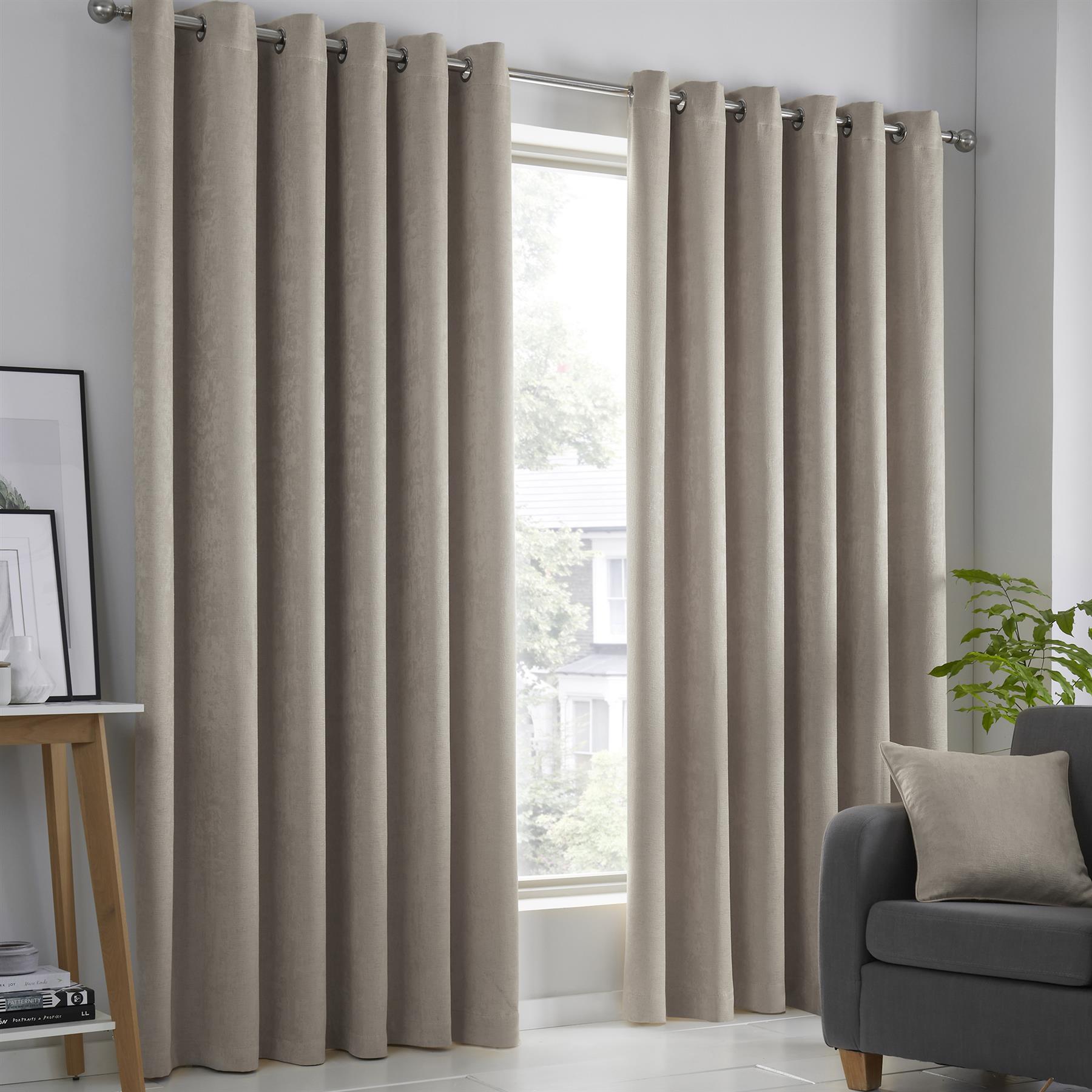 Fusion Strata 100 % Polyester dreifach gewebte wärmeisolierende Ösenvorhänge - Bild 8 von 21