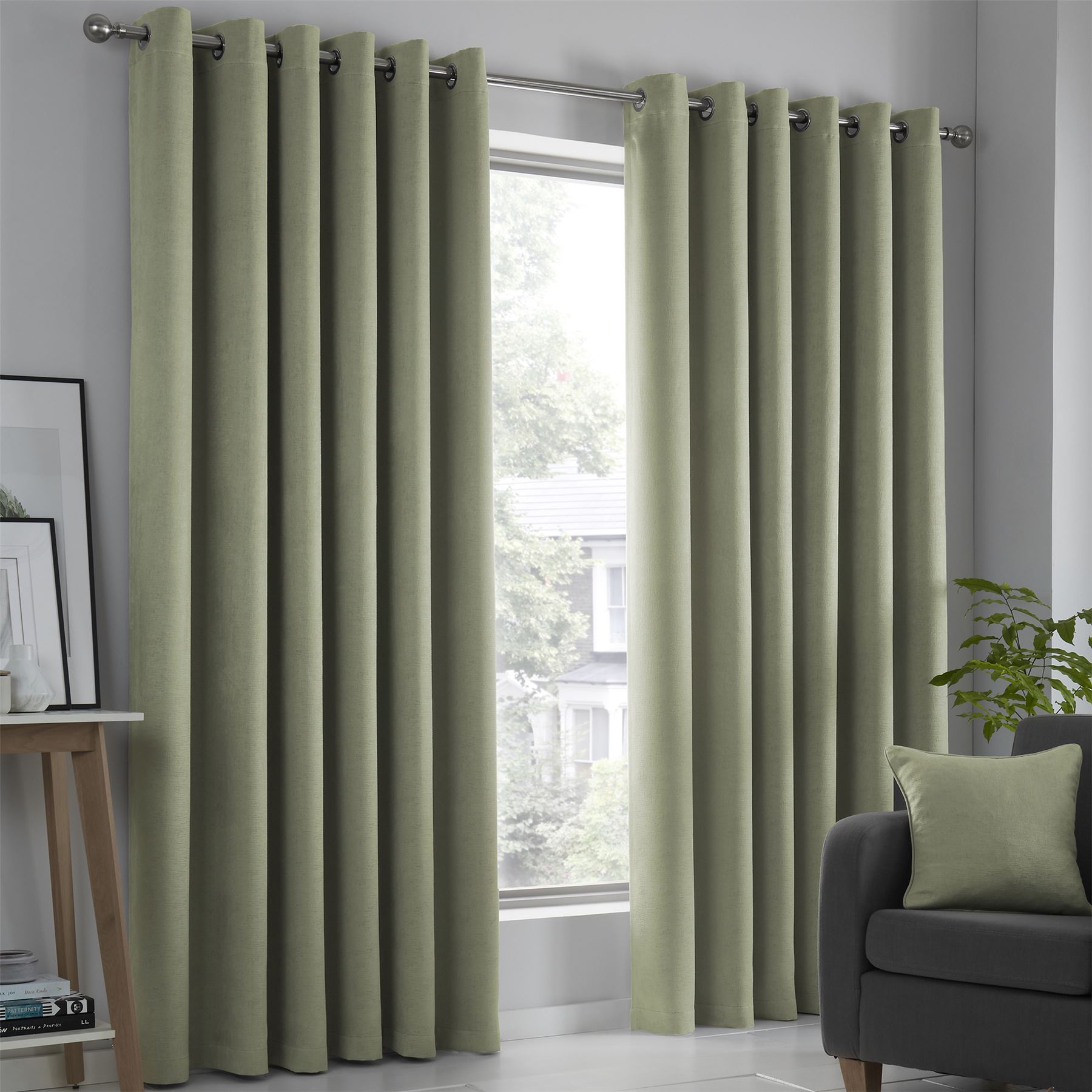 Fusion Strata 100 % Polyester dreifach gewebte wärmeisolierende Ösenvorhänge - Bild 2 von 21