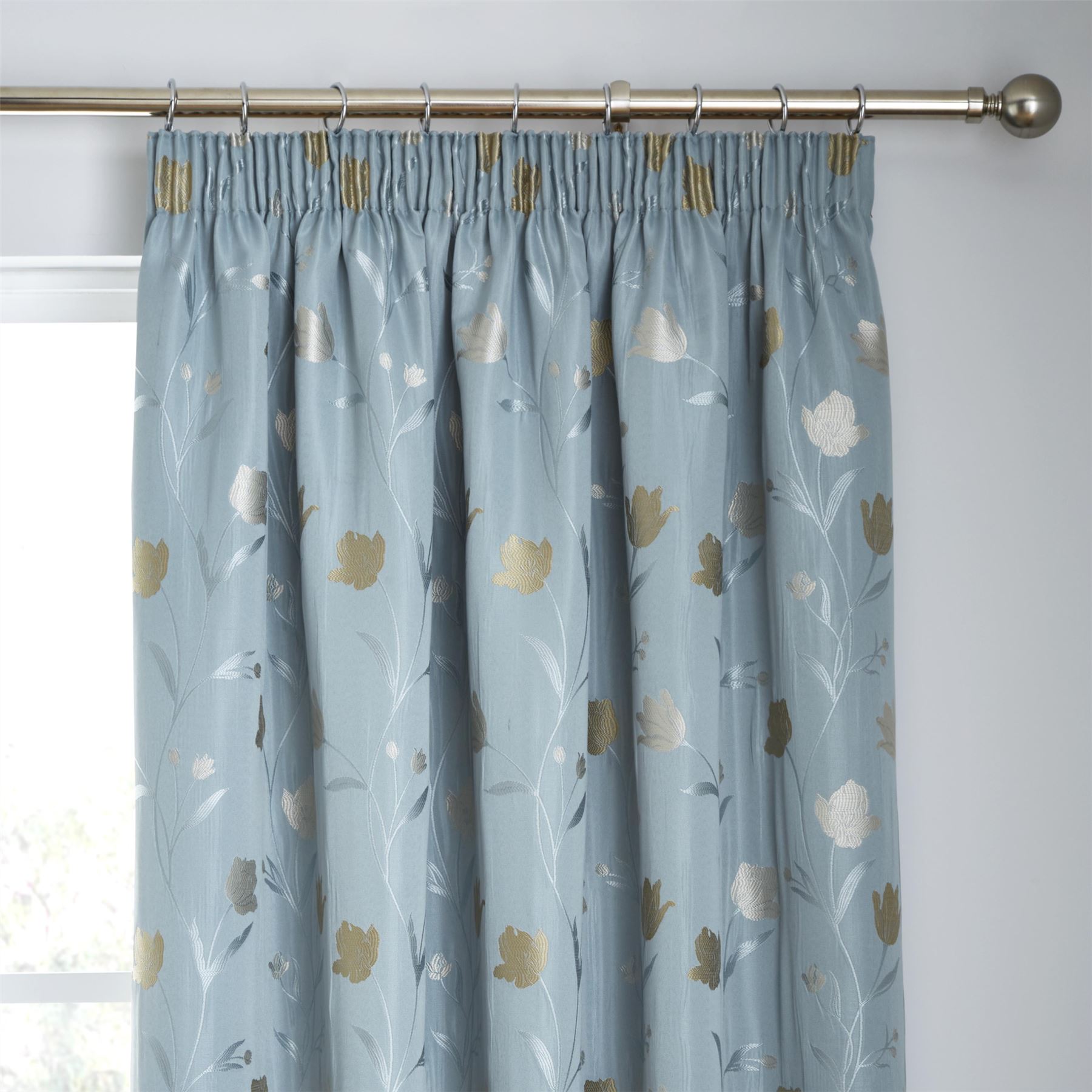 Juliette Pencil Pleat Curtains Fully Lined 100% Polyester By Curtina - Picture 3 of 13