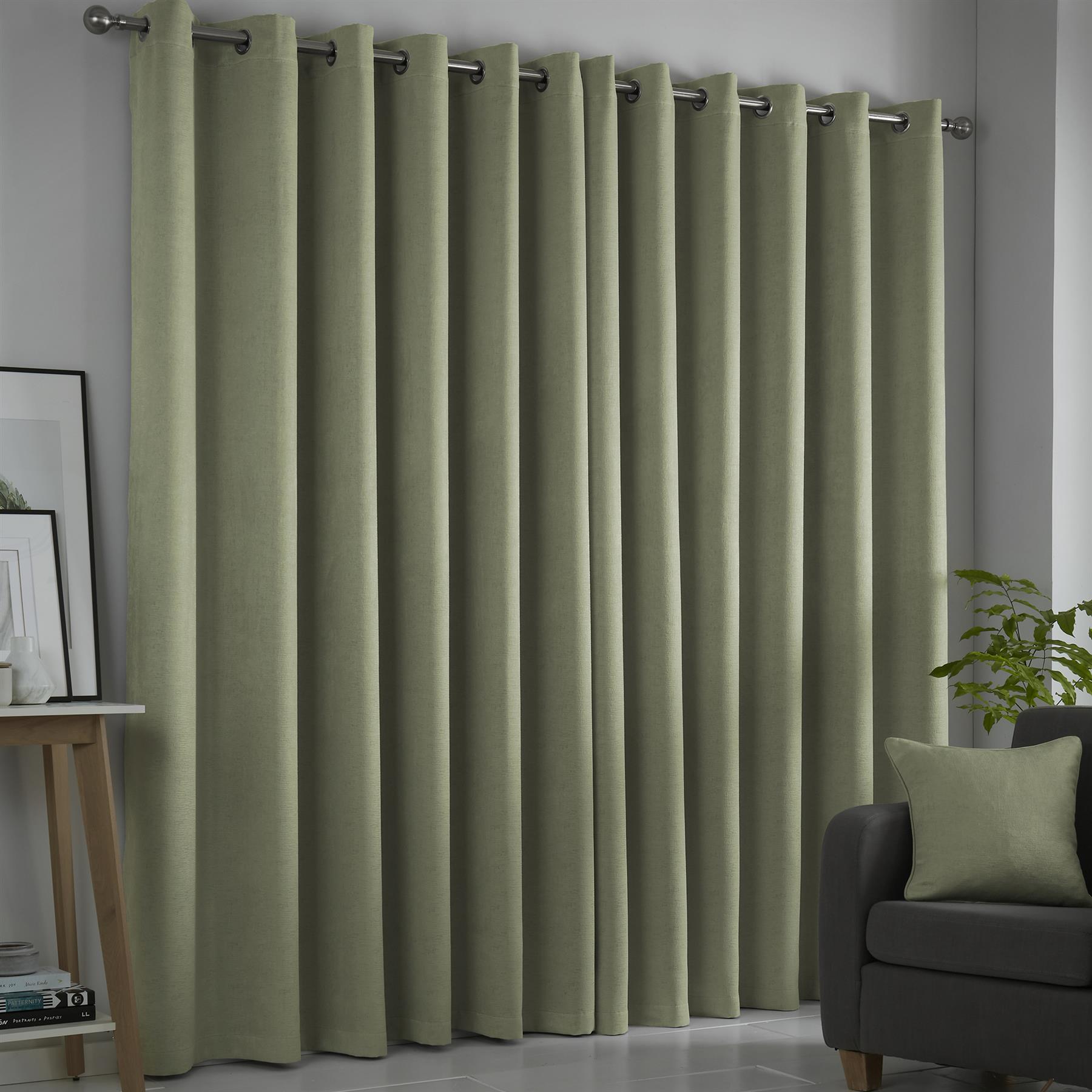 Fusion Strata 100 % Polyester dreifach gewebte wärmeisolierende Ösenvorhänge - Bild 4 von 21