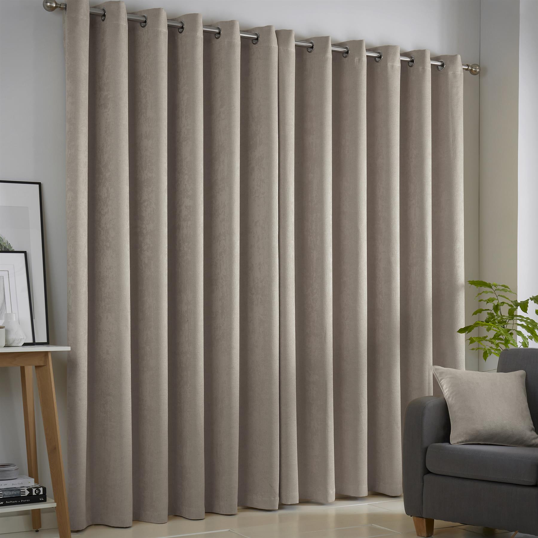 Fusion Strata 100 % Polyester dreifach gewebte wärmeisolierende Ösenvorhänge - Bild 9 von 21