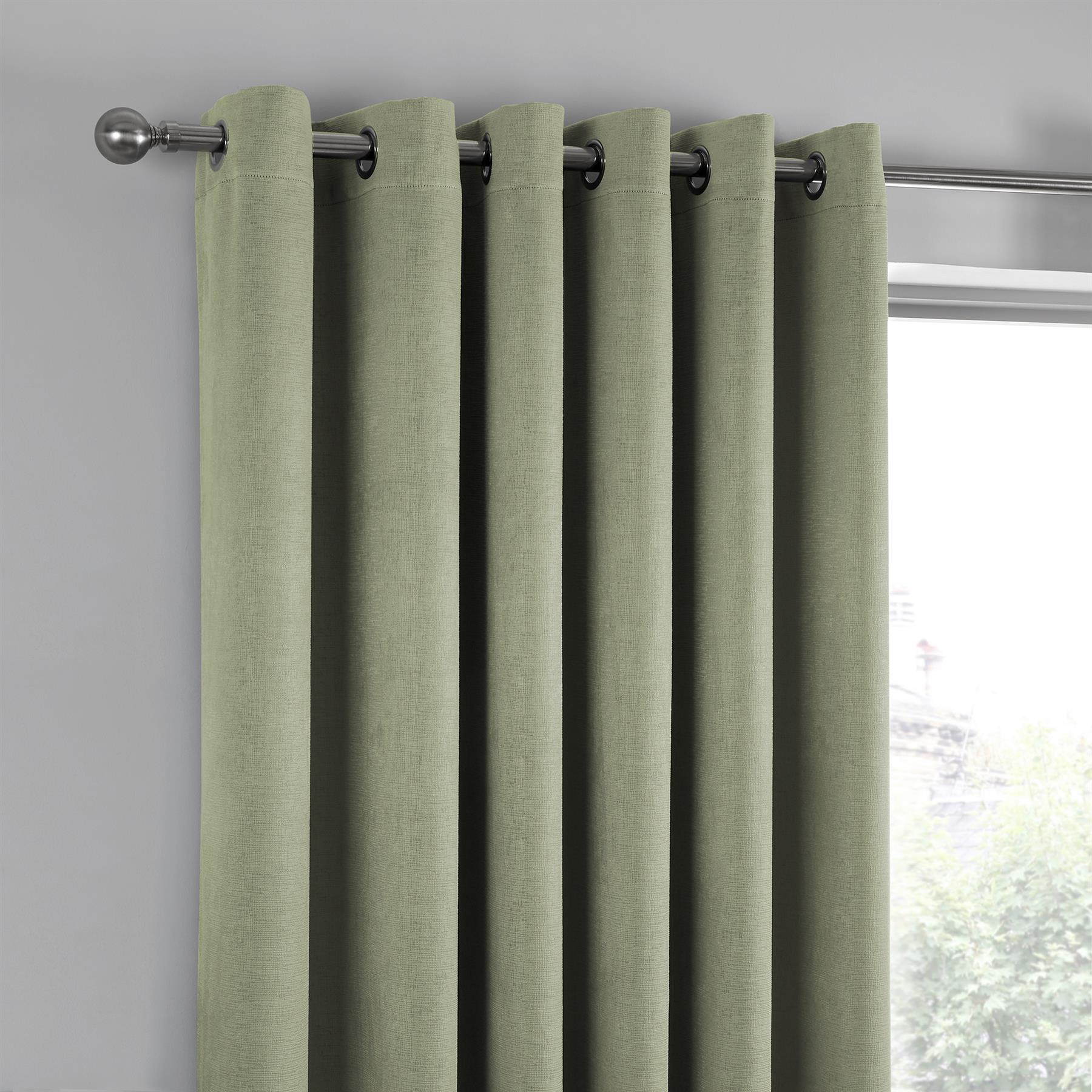 Fusion Strata 100 % Polyester dreifach gewebte wärmeisolierende Ösenvorhänge - Bild 5 von 21