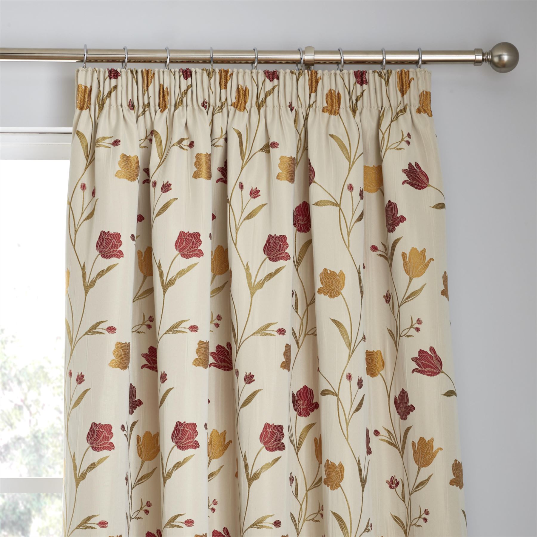Juliette Pencil Pleat Curtains Fully Lined 100% Polyester By Curtina - Picture 9 of 13