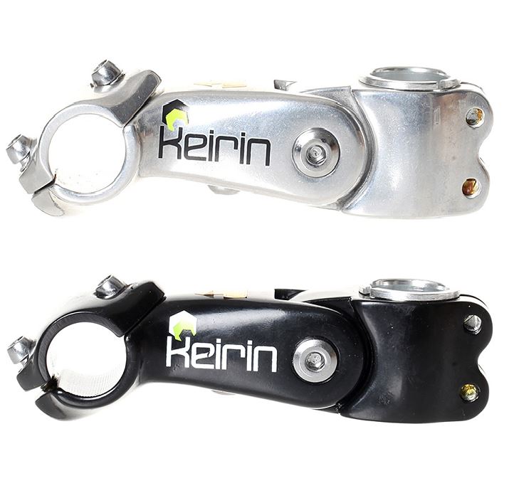 Bikeit Bicycle//Cycle Keirin Adjustable Stem For 1 1//8/" Ahead System Silver//Black