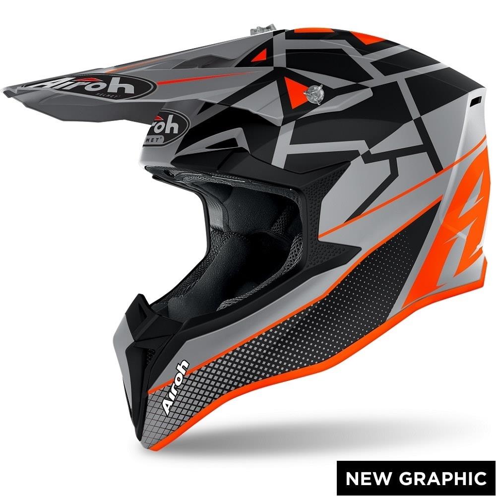 Airoh 2022 Wraap Mood Off Road Motorcycle Motorbike Helmet Motocross Enduro  MX | eBay