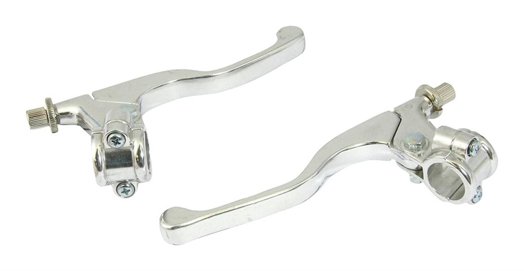Bikeit Clutch & Brake Universal Lever Assembly Short Chrome For