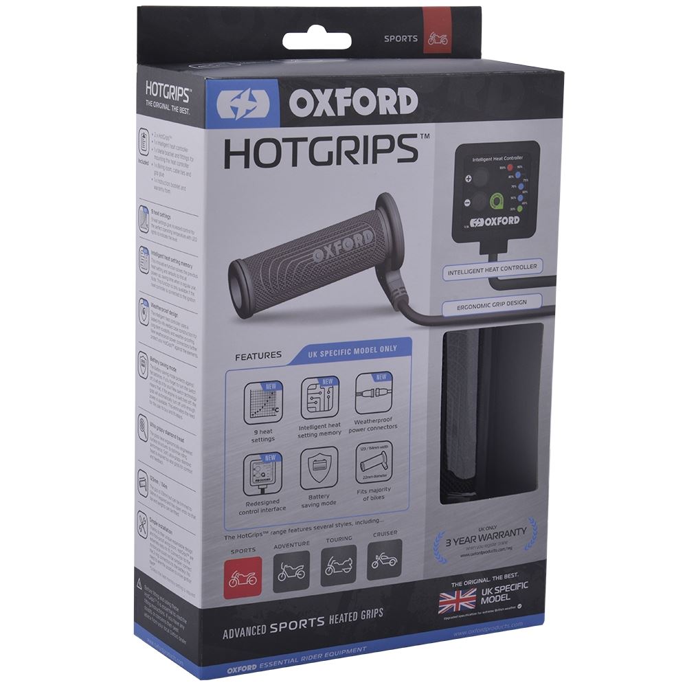 New Oxford Motorcycle Motorbike Hotgrips Premium Touring Heated Handlebar Grips