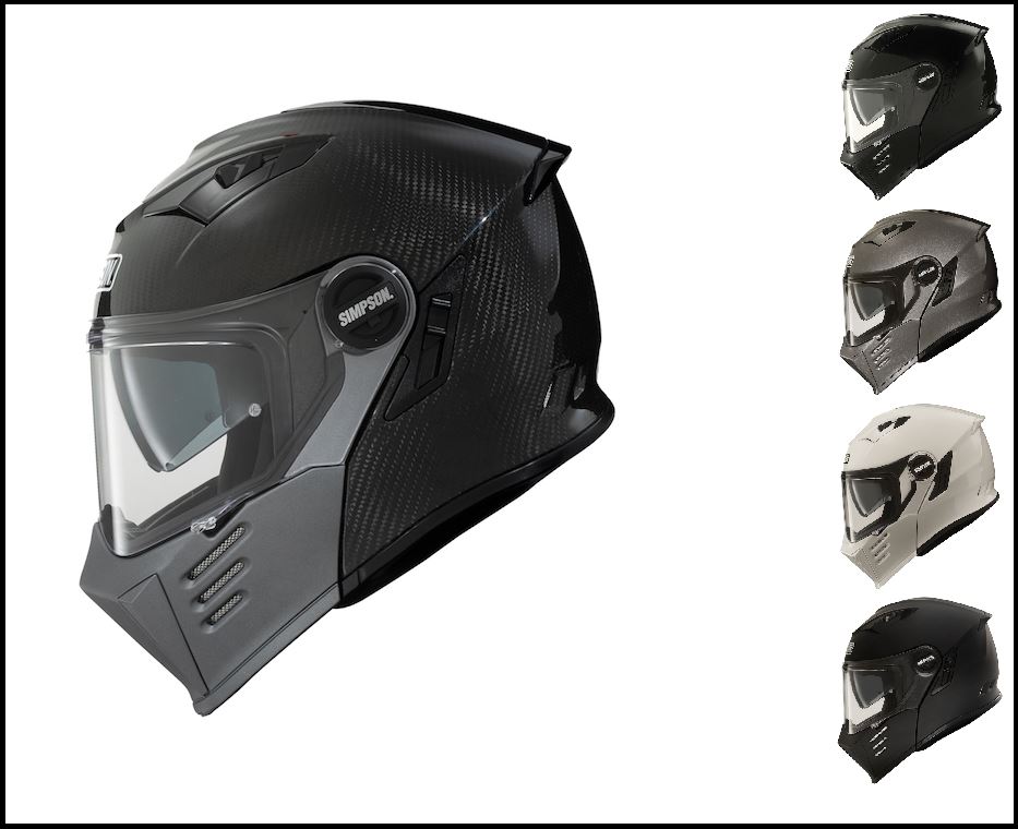 Detalles de Simpson Darksome Resistente Abatible Ventilado Moto Equitación Casco Detalles de Simpson Darksome Resistente Abatible Ventilado Moto Equitación Casco