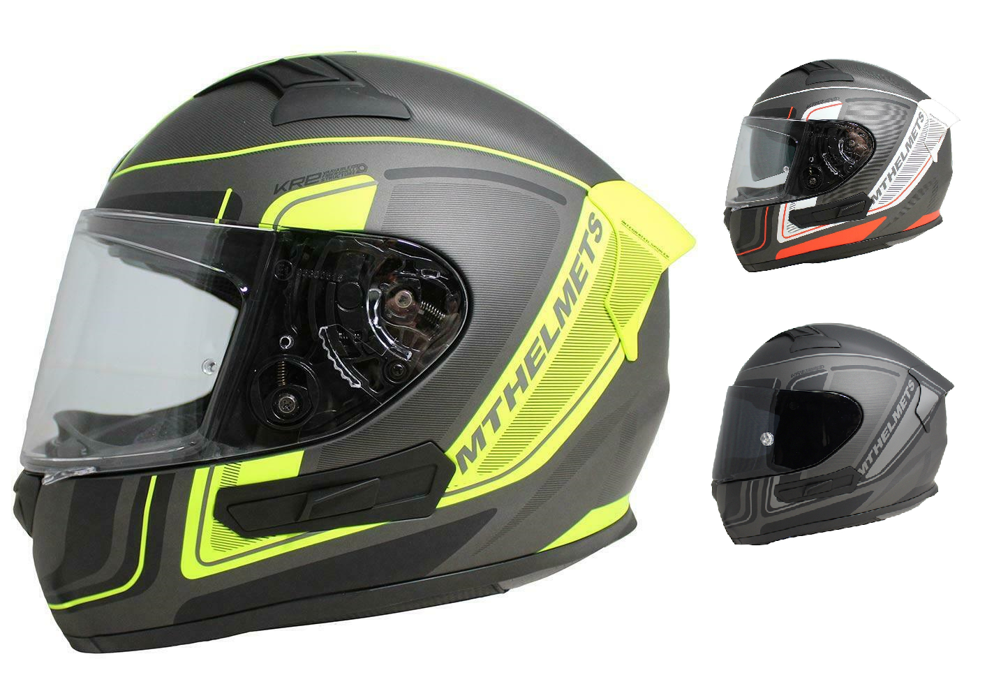 VCAN V127 Full Face Double Sun Visor Motorbike Motorcycle Helmet Hollow Black XL