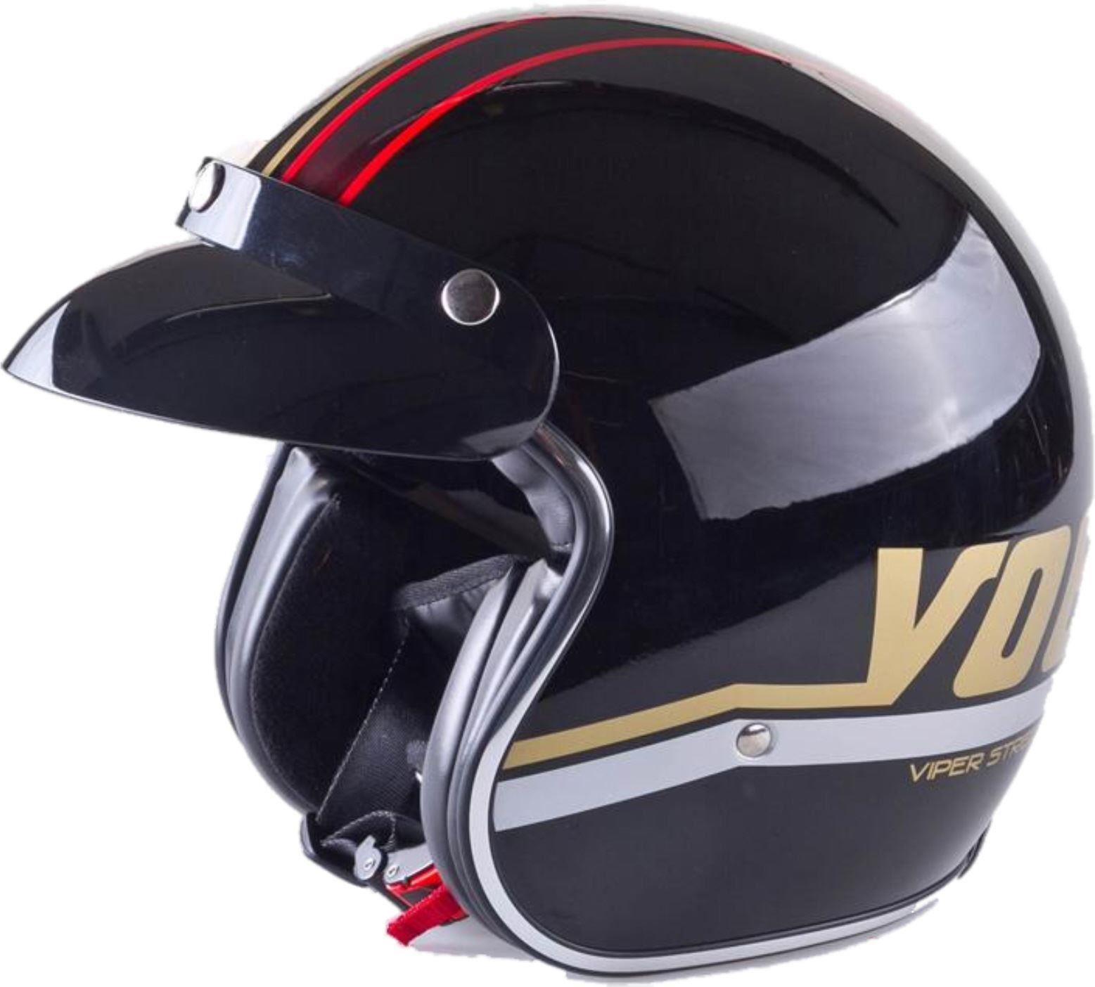 NEW VIPER RSV06 OPEN FACE TARGET MATT SCOOTER MOTORCYCLE RETRO HELMET