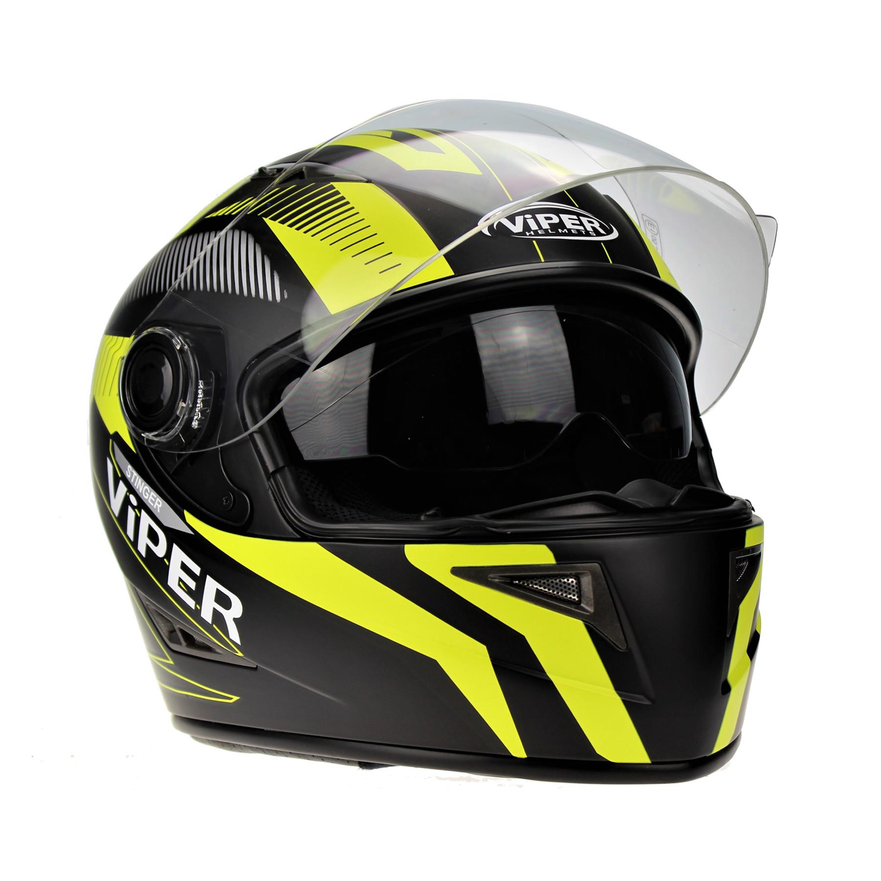 Viper RSV75 Stinger Full Face Motorcycle Motorbike Crash ...