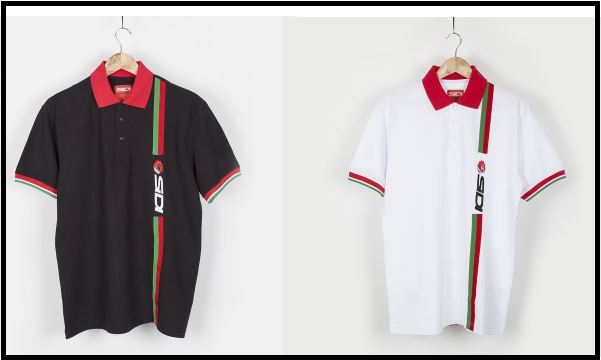 Sidi Motorcycle Motorbike Stripe Polo Male//Female Casual Collard T-Shirt