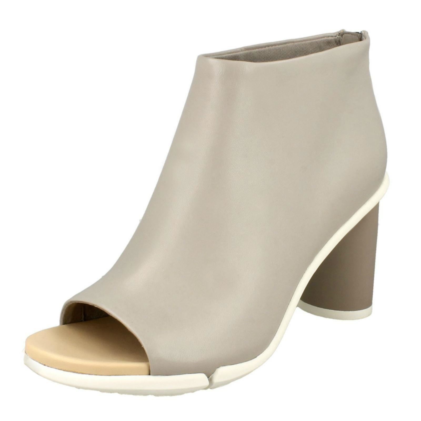 clarks open toe ankle boots