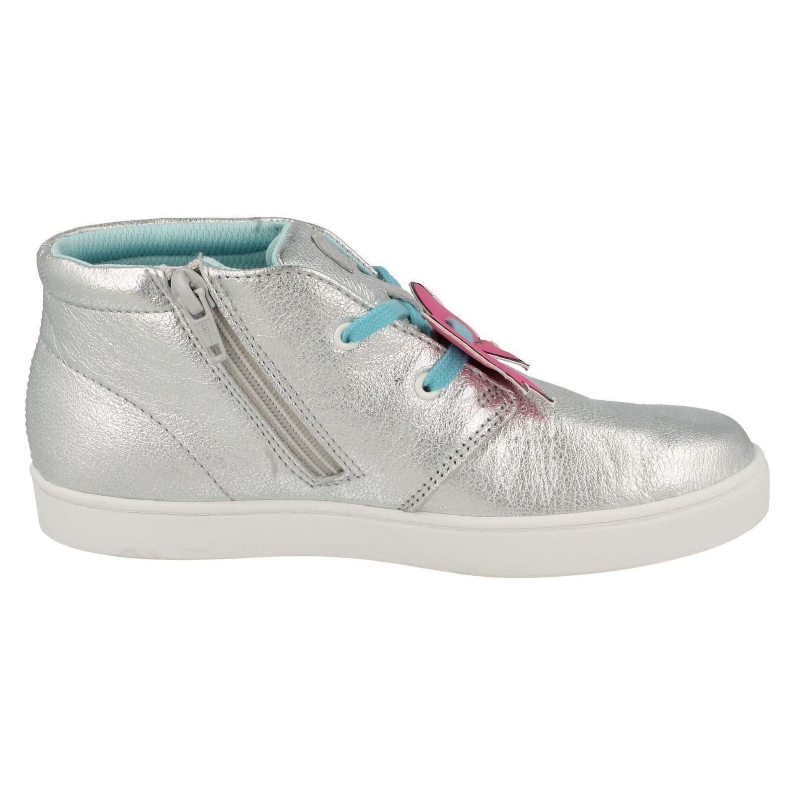 Girls Fizz Silver Casual Clarks Pattie Boots 6dRnTw
