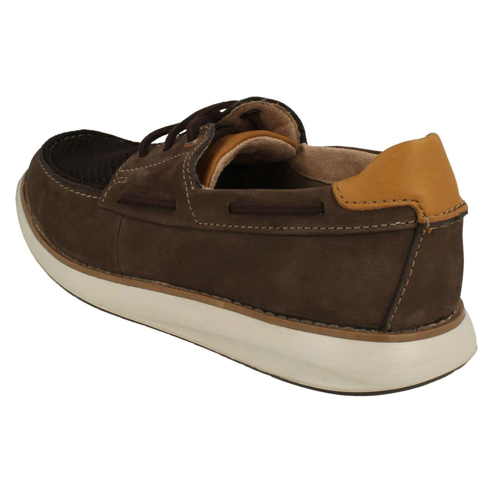 Zapatos de cubierta no estructurados para hombre Clarks de encaje sin piloto - Imagen 7 de 19