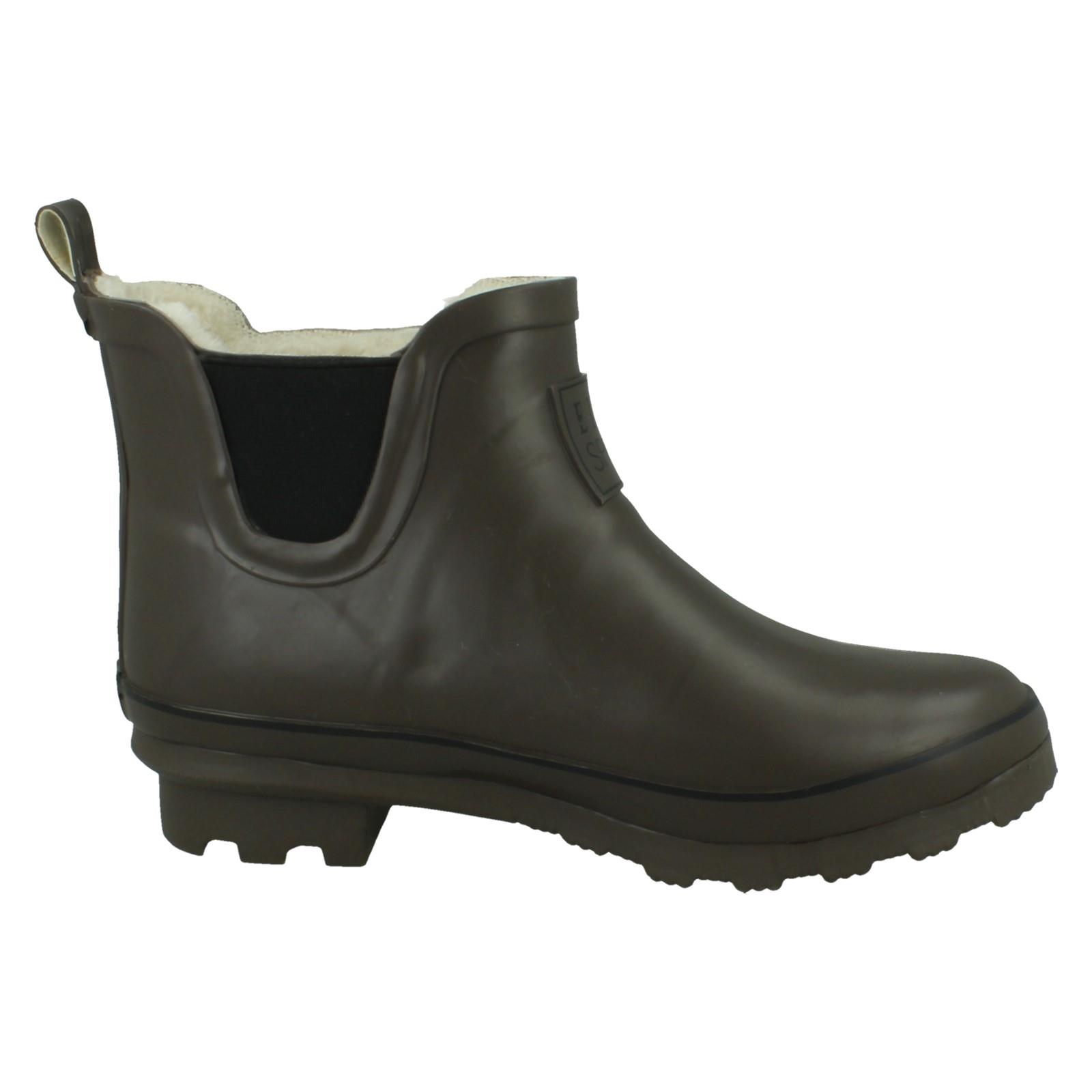 Mujer ELLE SPORT Tobillo Wellington Botines con Cálido Forro de Piel 'X1r277' - Imagen 7 de 11