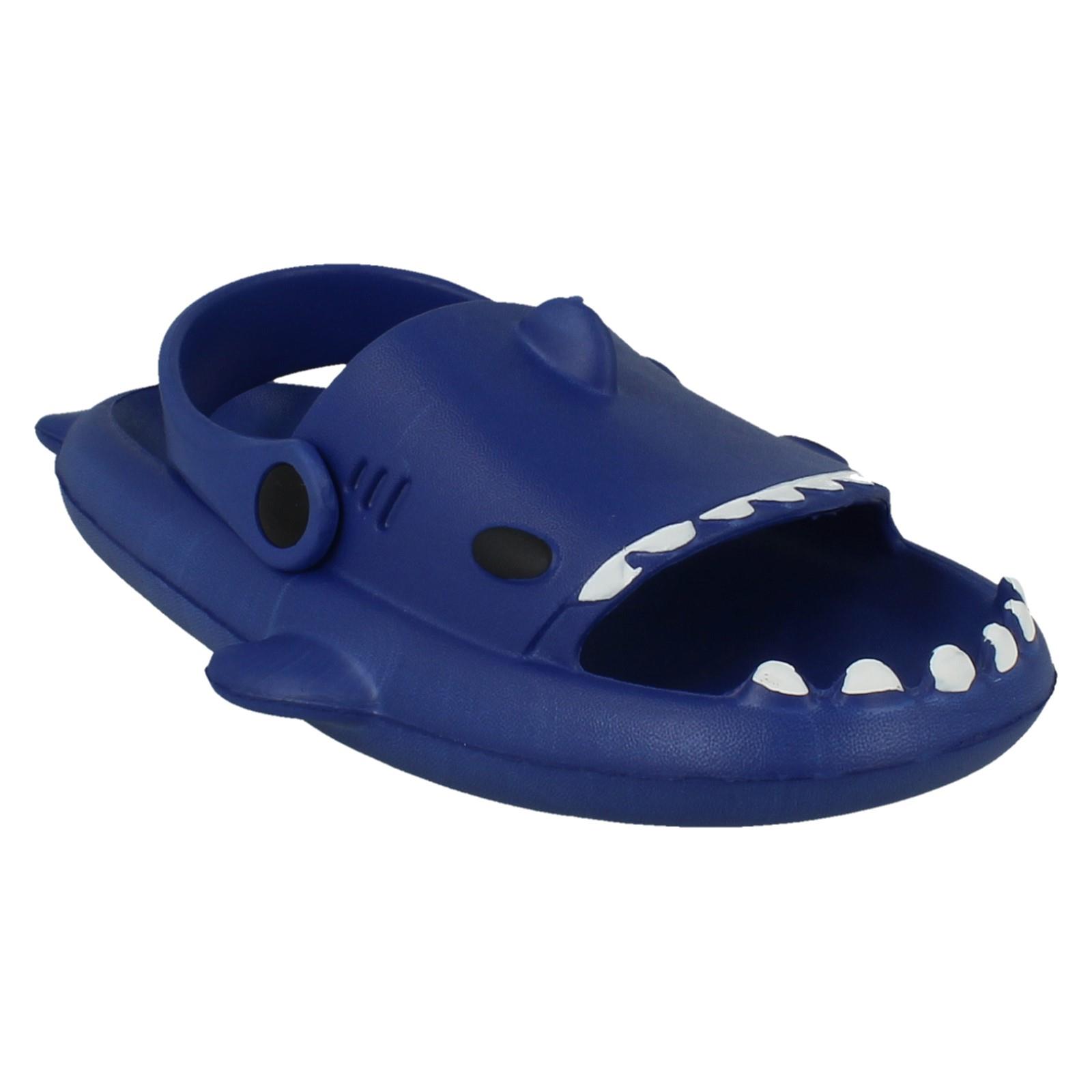 'Childrens Spot On' Cute Shark Detailed Summer Clogs - N0R076 - Picture 3 of 28
