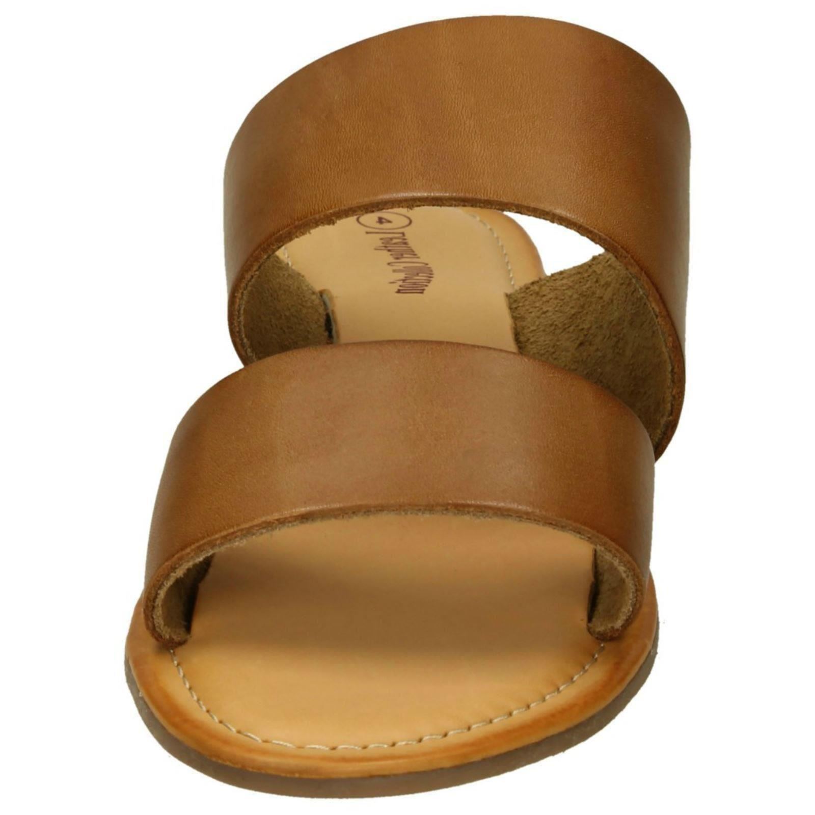 Ladies Leather Collection Double Strap Mules - Picture 18 of 28